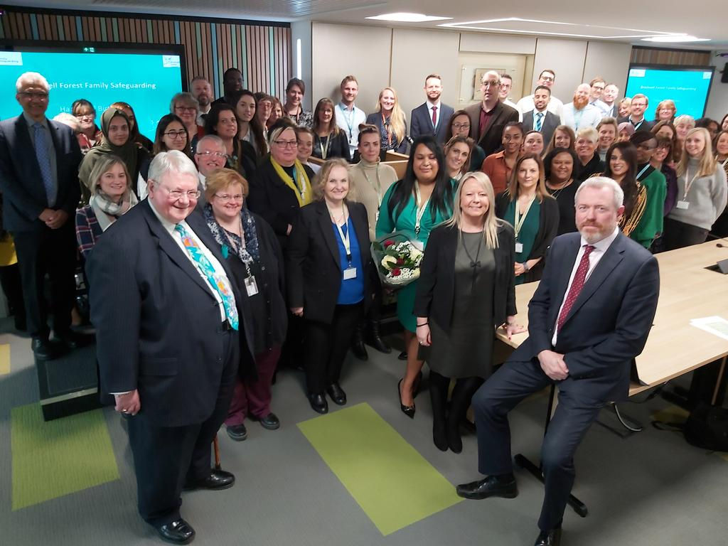 Second anniversary celebration of the Family Safeguarding project at Bracknell Forest Council.