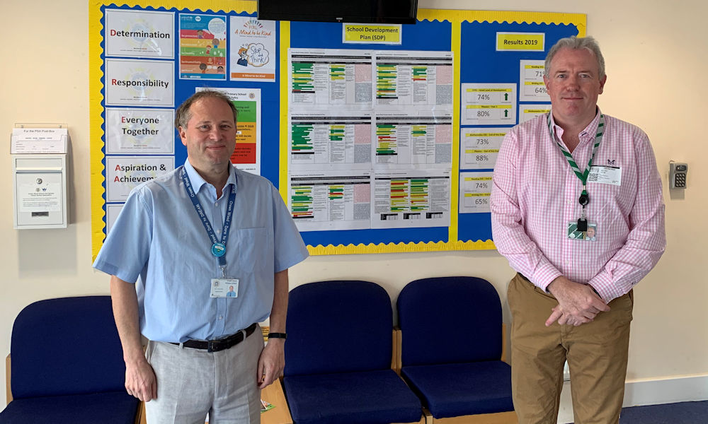 James Sunderland MP visits Crown Wood Primary School