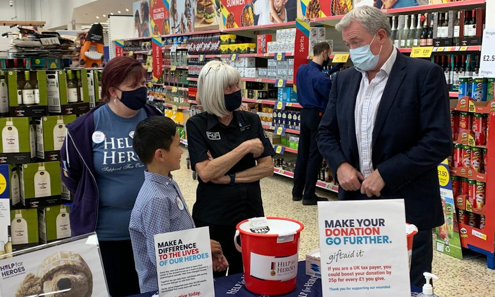 James Sunderland visits Help for Heroes Stand on Armed Forces Day