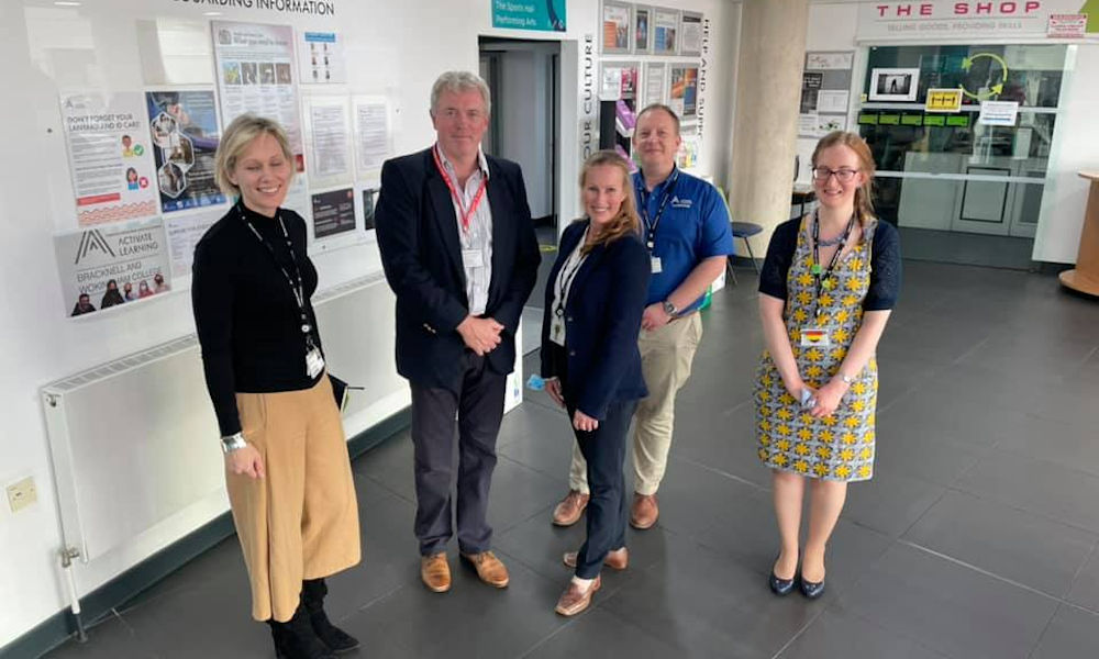 James Sunderland MP visits Bracknell and Wokingham College