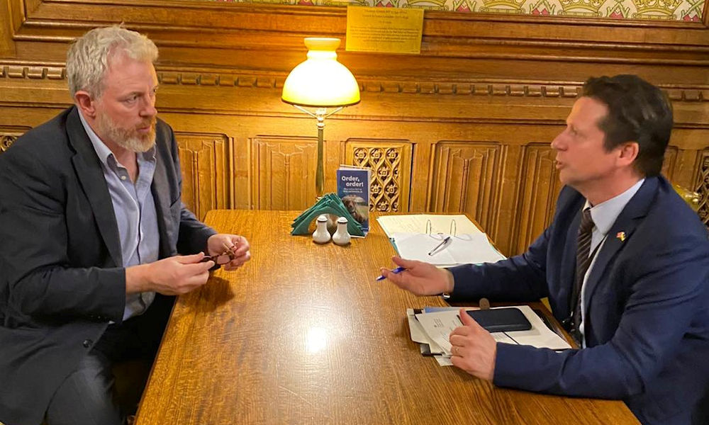 James Sunderland MP and Sports Minister Nigel Huddlestone MP