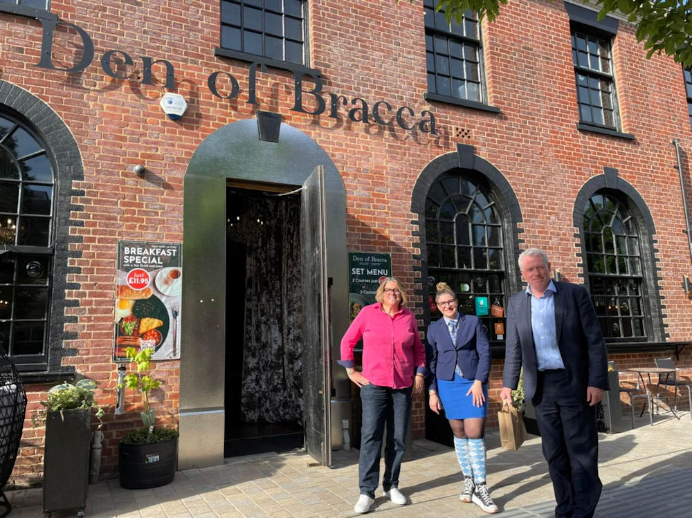 James Sunderland, Simone from Fabulous Drink Company and Valantina from the Den of Bracca