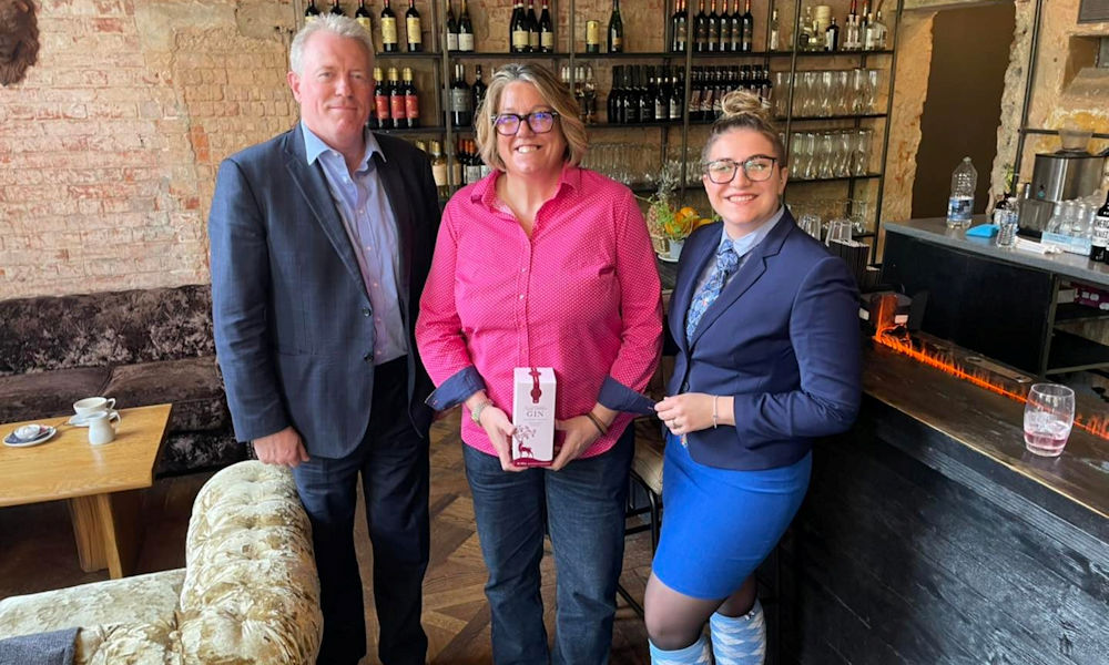James Sunderland, Simone from Fabulous Drink Company and Valantina from the Den of Bracca