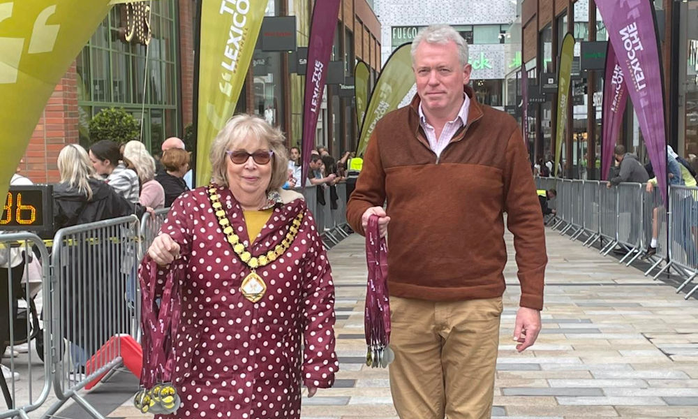 James Sunderland MP at The Lexicon Bracknell Half Marathon 2022