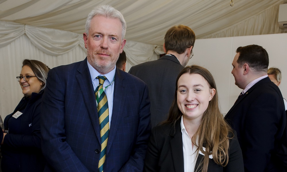 James Sunderland and apprentice Caitlin from Qinetiq
