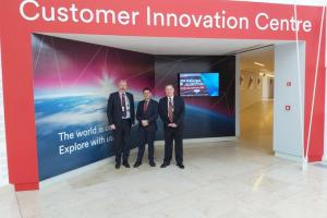 James Sunderland MP on a visit to 3M in Bracknell.