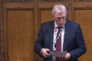 James Sunderland MP makes a speech in the House of Commons