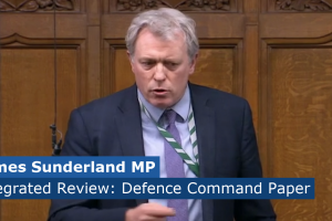 James Sunderland MP speaking in the House of Commons