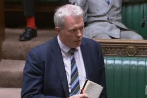 James Sunderland MP speaking in the House of Commons