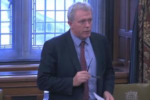 James Sunderland MP speaking in Westminster Hall