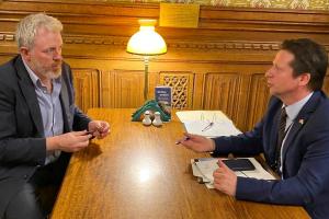 James Sunderland MP and Sports Minister Nigel Huddlestone MP