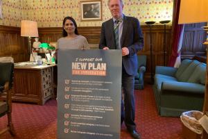 James Sunderland MP and Home Secretary Priti Patel MP