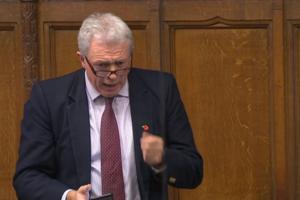 James Sunderland MP speaking in the House of Commons