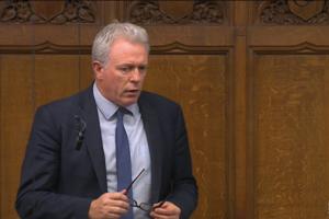 James Sunderland MP speaking in the House of Commons