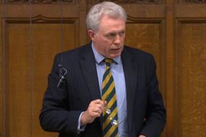 James Sunderland MP speaking in the House of Commons