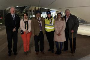 James Sunderland MP at Holocaust Memorial Day candle lighting at The Lexicon