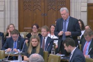 James Sunderland MP speaking in Westminster Hall