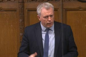 James Sunderland MP speaking in the House of Commons