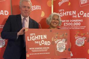 James Sunderland attends a Parliamentary event to promote the Maltesers Lighten the Load campaign to support working mums