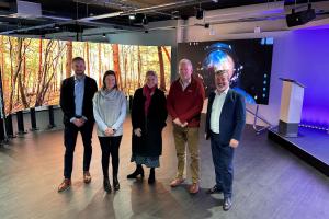 Graham Pow, Jo Jackson (SEGRO), Nicola Webb (Board member of Bracknell BID) and Neil Impiazzi (SEGRO)