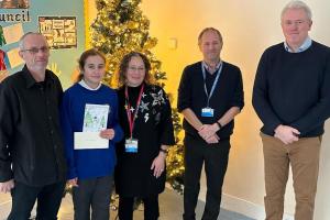 James Sunderland visits Crown Wood Primary School