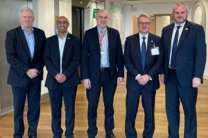 James Sunderland and EB campaigners meeting Minister Andrew Stephenson CBE MP