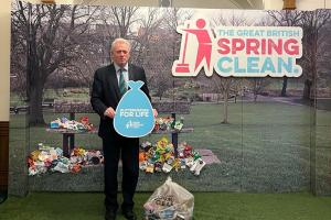 James Sunderland supports the Great British Spring Clean 2024