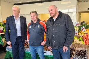 James Sunderland visits Hardwicke Quality Fruit & Veg