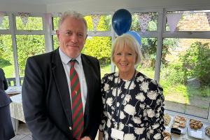 James Sunderland attends a reception at the Wade Day Centre